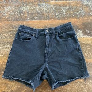 Madewell Black Denim Short